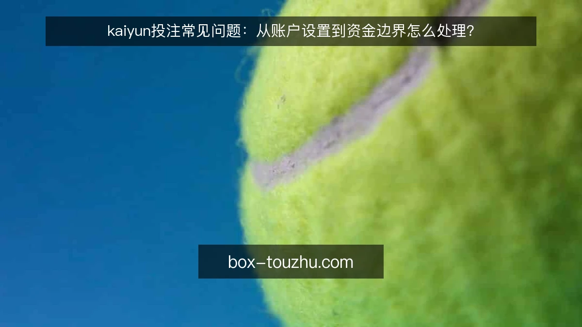 kaiyun投注常见问题:从账户设置到资金边界怎么处理?